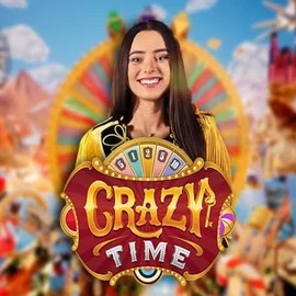 Crazy Time logo – Live Casino by Evolution at AllySpin Casino