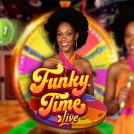 Funky Time slot visual from Evolution available on ally-spins.gr