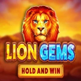 Lion Gems Hold and Win logo by Playson at AllySpin Casino